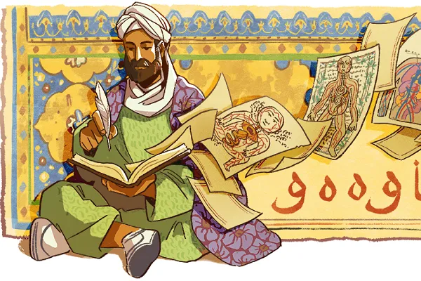 İbni Sina'nın fotoğrafı Google logosu oldu