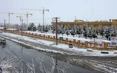 بارش اولین برف زمستانی در اراک