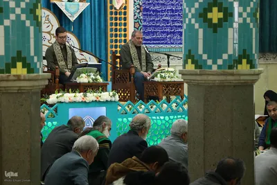 جزءخوانی قرآن در امامزاده سیدنصرالله(ع) یزد‎