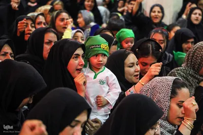 مراسم شیرخارگان حسینی در حسینیه اعظم زنجان