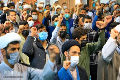 تجمع اعتراض‌آمیز طلاب خراسان‌جنوبی در پی جنایات آل سعود