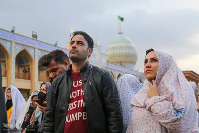 لحظه تحویل سال ۱۴۰۳ در حرم حضرت شاهچراغ(ع)