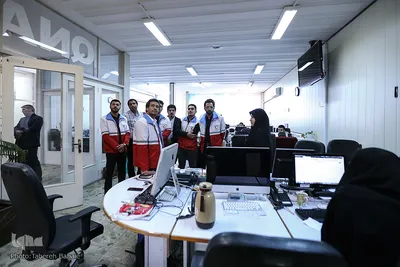 بازدید جوانان هلال احمر از ایکنا
