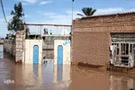 روستاهای گرفتار در سیل منطقه بامدژ/1