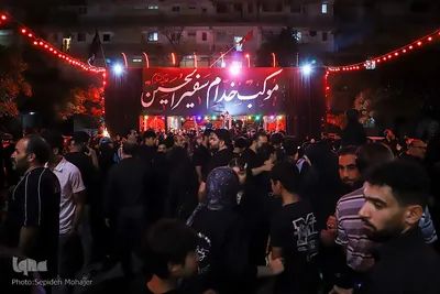 برپایی آیین سوگواری شب هشتم محرم در شهرک عرب‌ها
