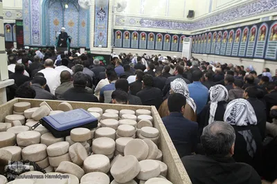 حضور آیت‌الله کعبی درمراسم عزاداری حضرت سیدالشهداء(ع)
