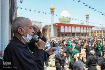 مراسم عزاداری عاشورای حسینی در حرم مطهر حضرت شاهچراغ(ع)