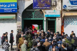 تشییع پیکر «حاج احمد فیاض» پیرغلام اهل‌بیت(ع)