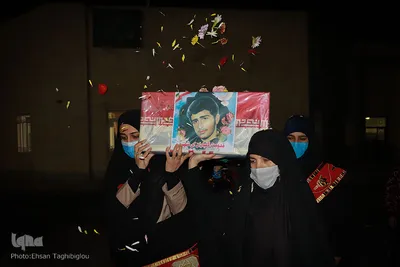 استقبال از  پیکر شهید "منتجبی" پس از ۳۸ سال - زنجان