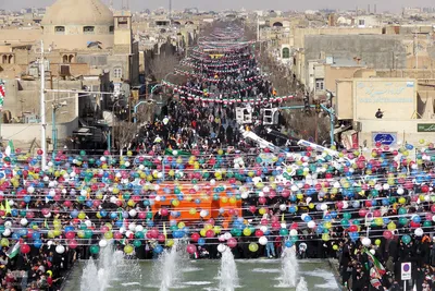 راهپیمایی 22 بهمن در یزد‎