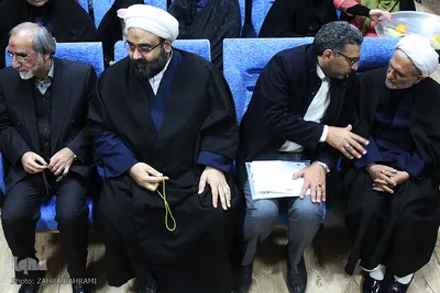حجت‌الاسلام قربان پور مدیرکل تبلیغات اسلامی استان، میرزایی فرماندار تفرش، حجت‌الاسلام خدامی و احمد حاجی شریف