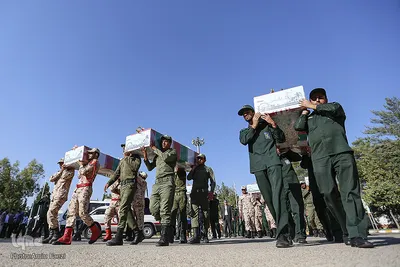 استقبال از 9 شهیدگمنام دوران دفاع مقدس ـ شيراز