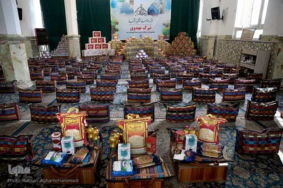 مراسم افتتاحیه طرح قرار دوازدهم، ویژه ضیافت همدلی در امامزاده عبدالله(ع) شهر ری