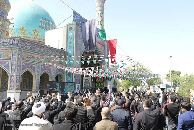 تشییع پیکر پاک شهید مدافع حرم حجت الاسلام و المسلمین «مجید سلمانیان»‎