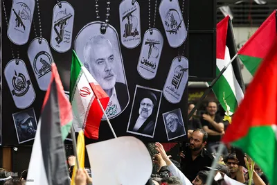 مراسم تشییع پیکر شهید «اسماعیل هنیه» در تهران