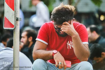 مراسم دعای عرفه در خیابان سعدی تهران