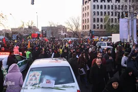 مراسم تشیع پیکر شهید سپهبد حاج قاسم سلیمانی در دانشگاه تهران