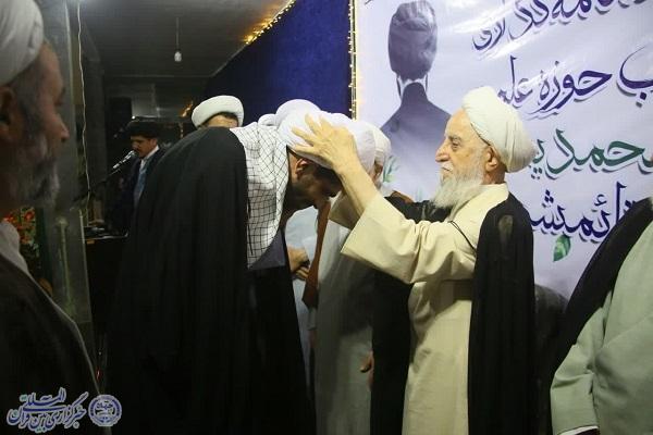 آیین عمامه‌گذاری طلاب مدرسه محمدیه قائم‌شهر
