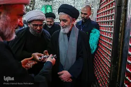 غبار‌روبی مضجع مطهر حضرت عبدالعظیم حسنی(ع)