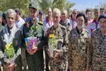 عکس | گلباران و عطر افشانی گلزار مطهر شهدای شهرستان خرم‌آباد
