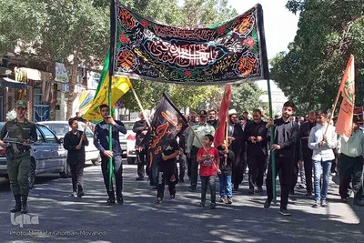 پیاده روی جاماندگان اربعین حسینی در اهر