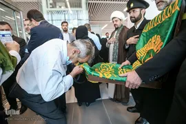 در حاشیه مراسم بدرقه اولین کاروان حجاج ایرانی