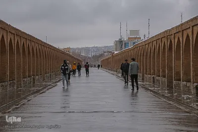 آشتی اصفهان با برف