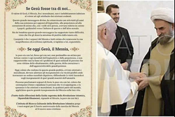“Si Cristo estuviera entre nosotros”: el Papa Francisco recibe un regalo del embajador iraní