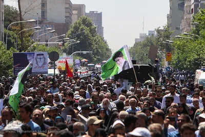 تشییع پیکر مطهر شهدای حادثه تروریستی تهران