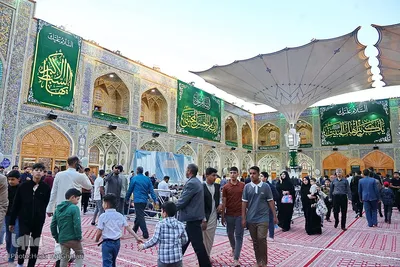 حرم امام علی(ع) در آستانه ولادت کریم اهل بیت