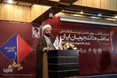 حجت الاسلام والمسلمین مهدی فاطمی پور، معاون فرهنگی و سیاسی نهاد نمایندگی مقام معظم رهبری در دانشگاه ها