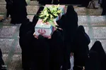 تشییع پیکرهای مطهر شهدای گمنام در میان دانشگاهیان تبریز