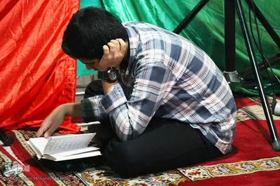 اعتکاف دانش آموزی در یزد
