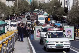 تشییع پیکر شهید مدافع حرم سجاد زبرجدی در محله خانی ابادنو