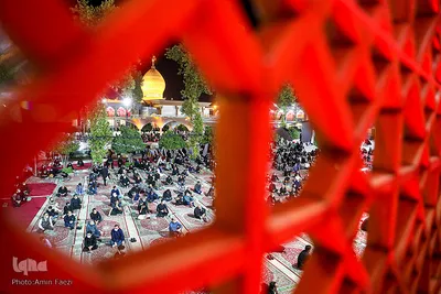 عزاداری شب عاشورای حسینی در حرم مطهر شاهچراغ(ع)