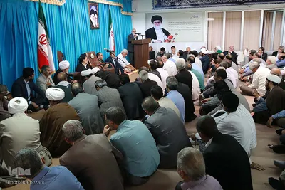 دیدار معاونت آستان قدس با آیت الله عبادی