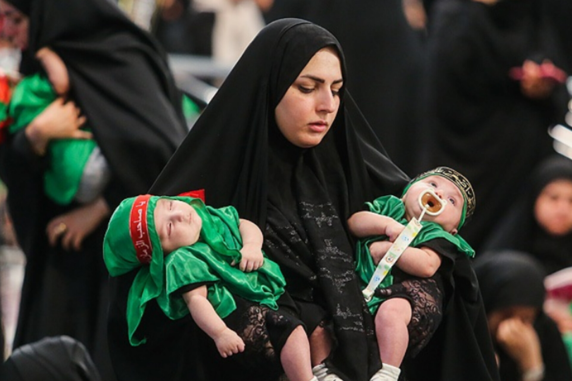 مراسم شیرخوارگان حسینی در گرگان برگزار شد