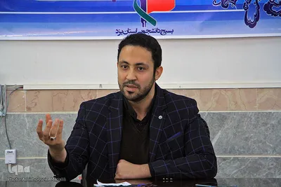 نشست خبری علی پورمیرزایی رییس بسیج دانشجویی استان یزد