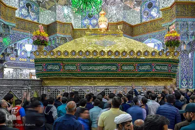حرم حضرت معصومه(س) در شب نیمه شعبان‎
