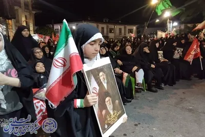 مردم بابلسر در یکصد و بیست‌وهشتمین اجتماع انقلابی با رهبر شهید وداع کردند