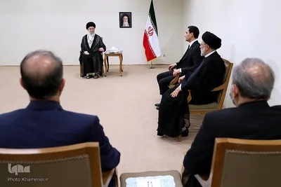 دیدار سردار بردی محمداف، رئیس‌جمهور ترکمنستان با حضرت آیت‌الله خامنه‌ای، رهبر انقلاب اسلامی
