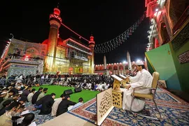 مراسم احیای شب ۲۳ رمضان در حرم مطهر حضرت علی(ع)