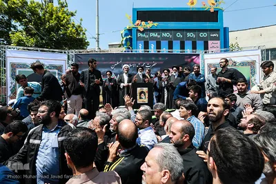 مراسم تشییع پیکر مرحوم حجت‌الاسلام سیدمهدی طباطبایی، استاد برجسته اخلاق