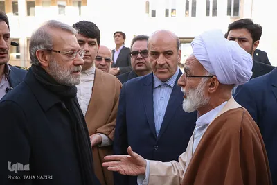 بازدید رئیس مجلس شورای اسلامی از حوزه علمیه خاتم‌الانبیاء(ص) استان مرکزی