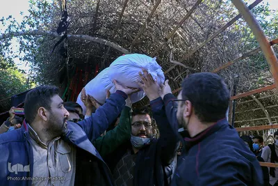 مراسم تشییع و تدفین پاسدار شهید «فیض‌الله کنعانی حقیقی» در شیراز‎‎