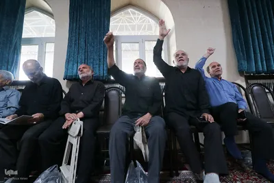 بزرگداشت شهید اسماعیل هنیه در حرم امامزاده حضرت سیدابراهیم(ع) زنجان