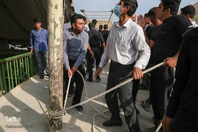 آیین سنتی برپایی خیمه‌های عاشورایی زرقان‎‎