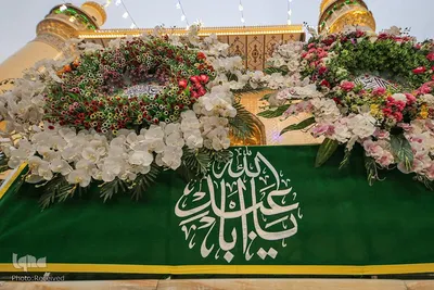 گل آرایی حرم نورانی امیرالمومنین حضرت علی(ع) در اعیاد شعبانیه