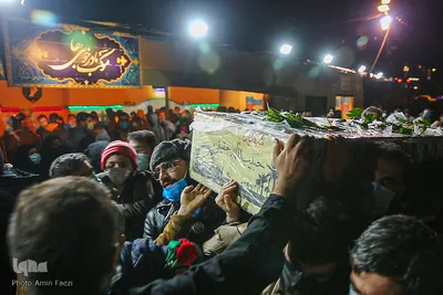 پیکر مطهر شهید «حبیب الله حقیقی »مهمان موکب مادر خوبی ها‎‎