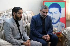 دیدار نمایندگان جامعه قرآنی با خانواده شهید قرآنی «احمد شعبانی ورکی»